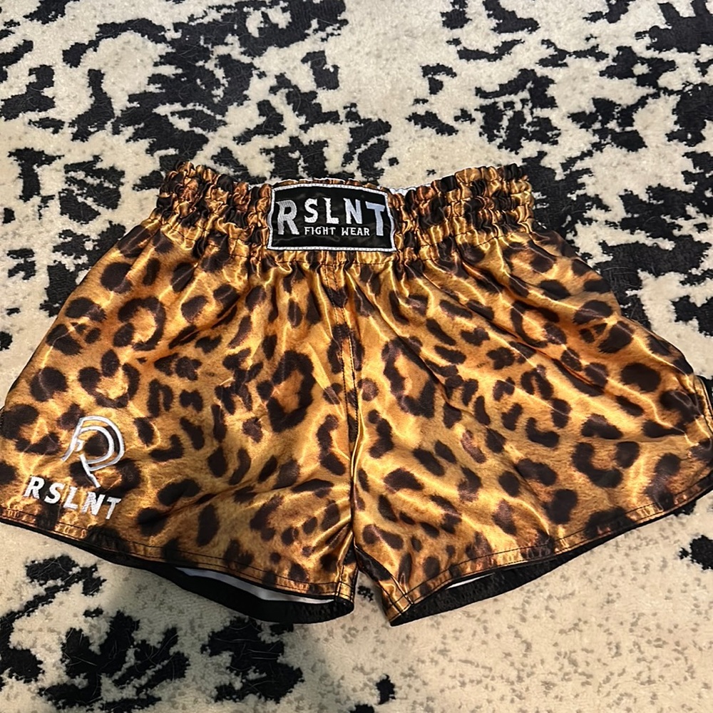 RSLNT brand unisex Muay Thai shorts Small